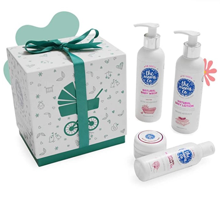 The Moms Co. Baby Gift Set for New born | Baby Kit with Baby Bath Set