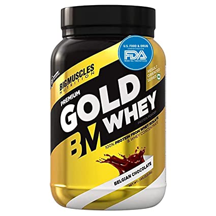 Bigmuscles Nutrition Premium Gold Whey 1Kg Whey Protein Isolate Blend